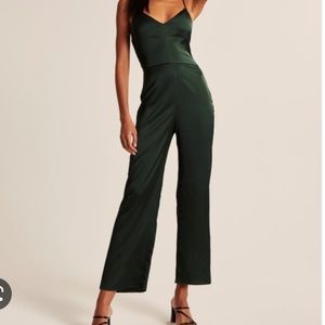 BRAND/l: Abercrombie and Fitch Satin Wide Leg Jumpsuit